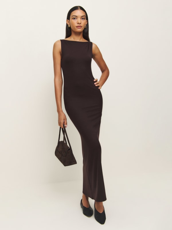 Raine Knit Dress - Black Currant